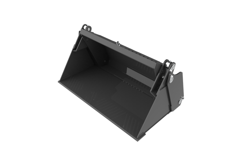 将图像加载到画廊查看器中,Mini Skid Steer Attachments 4 in 1 Bucket with Teeth Low Profile Extended Bottom Bucket