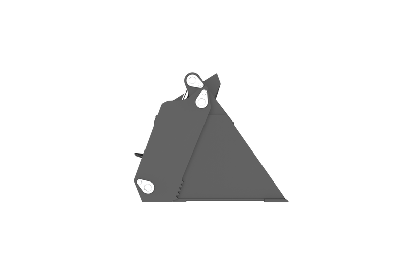 将图像加载到画廊查看器中,Mini Skid Steer Attachments 4 in 1 Bucket with Teeth Low Profile Extended Bottom Bucket