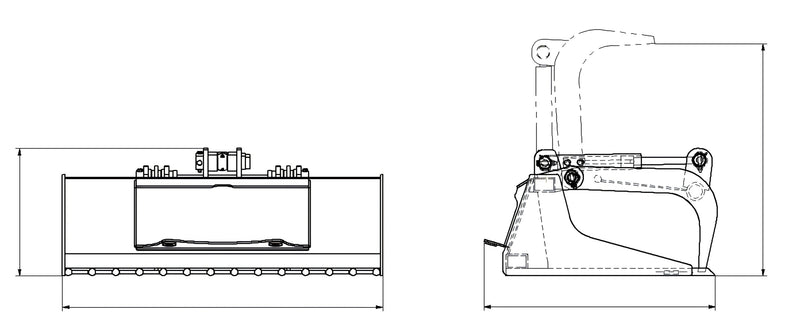 将图像加载到画廊查看器中,Mini Skid Steer Rod Rock Grapple Bucket