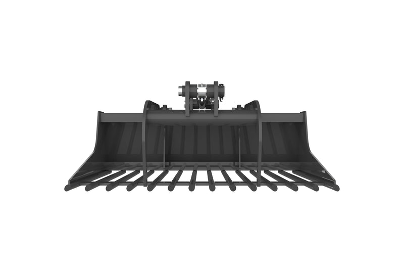 将图像加载到画廊查看器中,Mini Skid Steer Rod Rock Grapple Bucket