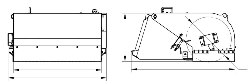 将图像加载到画廊查看器中,44" Compact Skid Steer Hydraulic Pickup Box Broom Sweeper