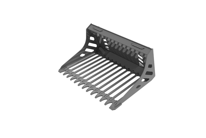 将图像加载到画廊查看器中,Compact Skid Steer Extreme Duty Round Bar Rod Rock Bucket