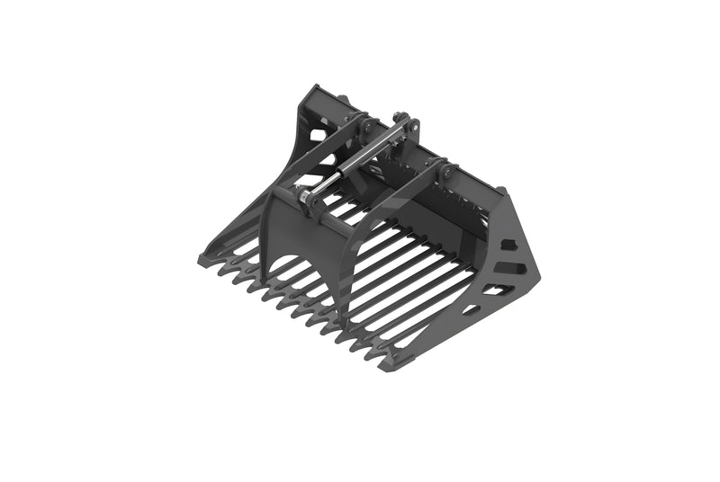 将图像加载到画廊查看器中,Compact Skid Steer Rod Rock Grapple Bucket