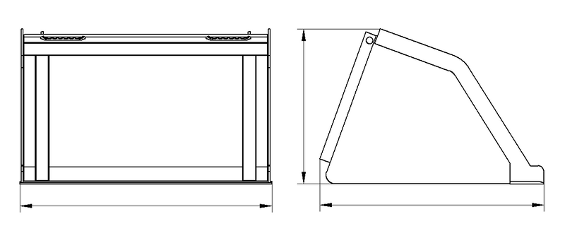 将图像加载到画廊查看器中,Compact Skid Steer Snow/Mulch Bucket