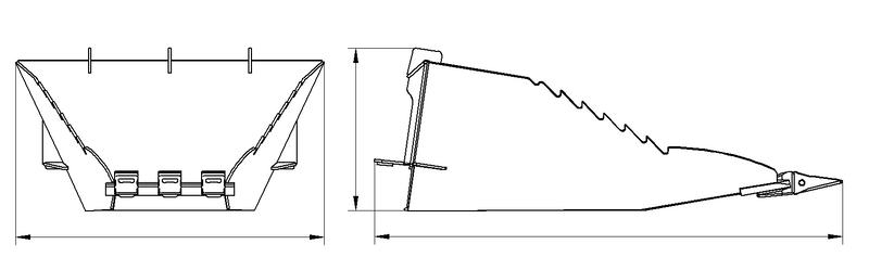 将图像加载到画廊查看器中,Mini Skid Steer Stump Bucket