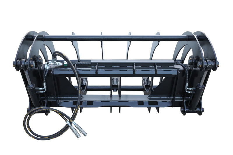 将图像加载到画廊查看器中,72" wide Extreme Duty Root Rake Grapple for Skid Steer