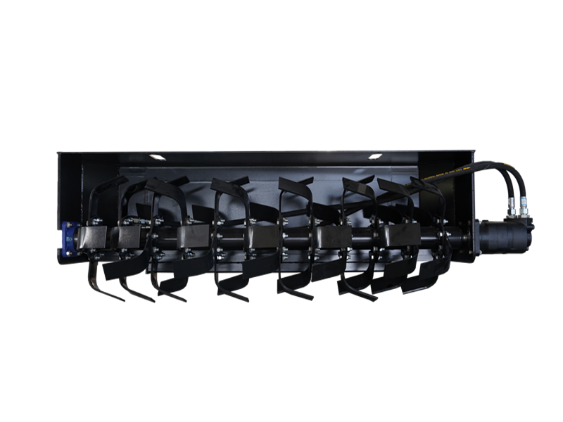 将图像加载到画廊查看器中,72" Skid Steer Loader Roto Tiller Hydraulic Rotary Garden Tiller S-GT1830