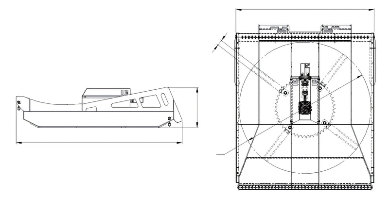 将图像加载到画廊查看器中,Heavy Duty Industrial Grade High Flow Skid Steer Brush Mover, Brush Cutter For Forest Machinery