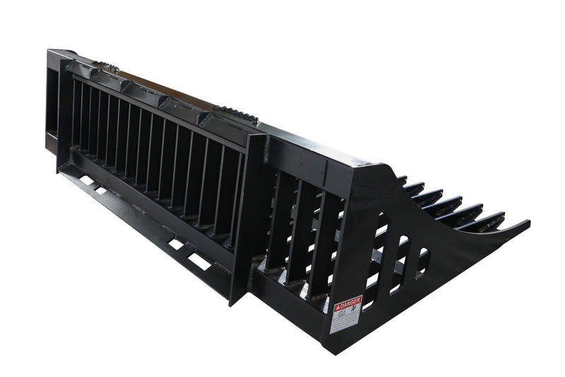 将图像加载到画廊查看器中,Construction Rock Bucket Attachment for Skid Steer Rake Bucket