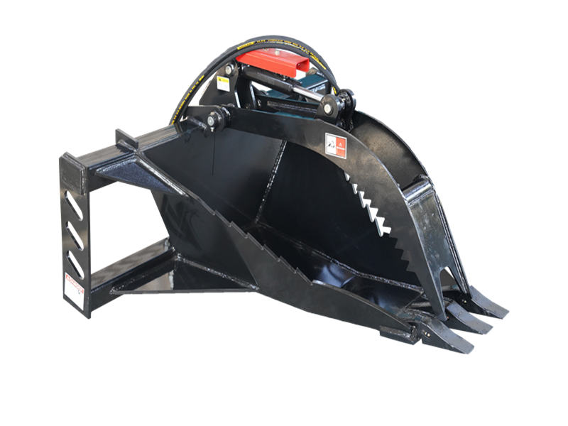 将图像加载到画廊查看器中,Skid Steer Stump Bucket Grapple Attachment Extreme Duty