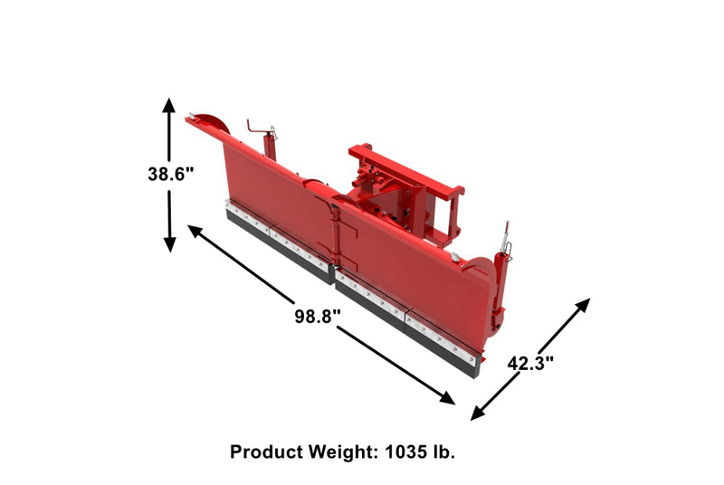 Laden Sie das Bild in Galerie -Viewer, Versatile Snow Plough with V-shaped Removal Blade for Front Loader