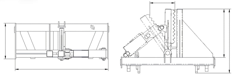 ギャラリービューアに画像をロードする, Compact Skid Steer Hydraulic Tree fence post puller Attachment