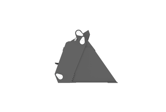 Mini Skid Steer Attachments 4 in 1 Bucket with Teeth Low Profile Extended Bottom Bucket