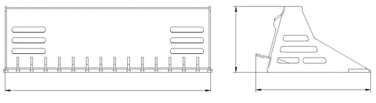 Mini Skid Steer Loader Rock Bucket MS-PRB