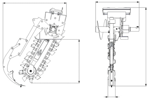 Compact Skid Steer Trenchers Attachment