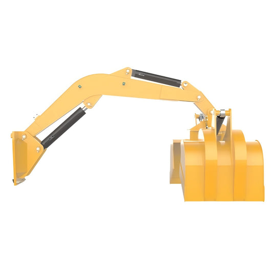 Efficient loading Clamshell Grab Attachment