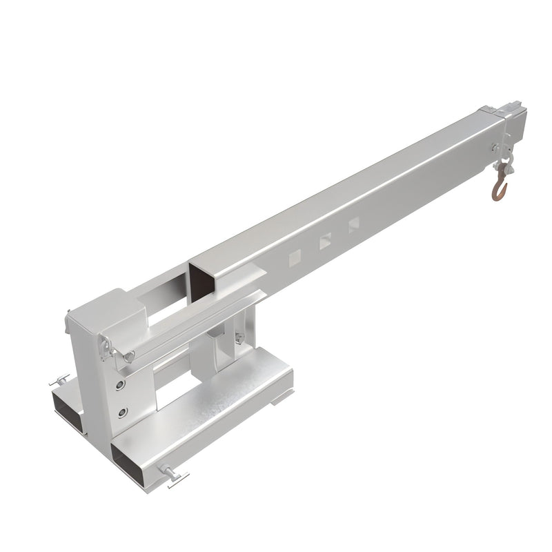 Indlæs billede i Gallery Viewer, Adjustable Hoist Pivoting Forklift Jib Boom Crane 6000lb Lift Capacity
