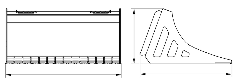 Załaduj obraz do przeglądarki galerii, Compact Skid Steer Small Rock Bucket for fast clean-up, ground leveling
