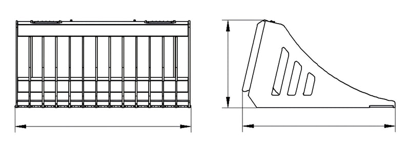 Carregue imagem no visualizador da galeriaCompact Skid Steer Loader Rock Bucket
