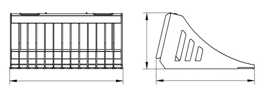 Compact Skid Steer Loader Rock Bucket