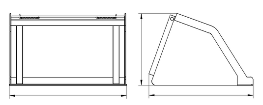 Compact Skid Steer Snow/Mulch Bucket