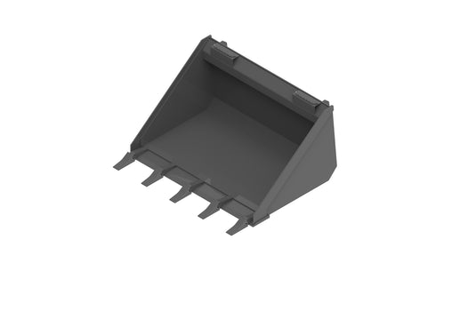 Heavy Duty High Capacity Tooth Bucket Compact Skid Steer Loader Quick Attach