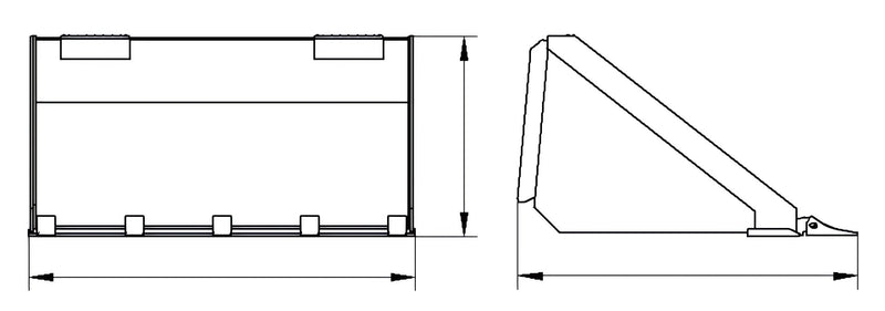 Załaduj obraz do przeglądarki galerii, Heavy Duty High Capacity Tooth Bucket Compact Skid Steer Loader Quick Attach
