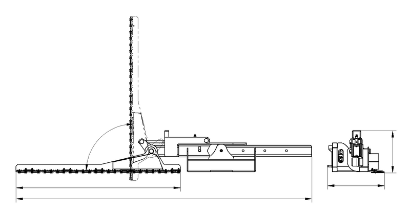 Laden Sie das Bild in Galerie -Viewer, Compact Loader Swivel Trim Hedgecutter
