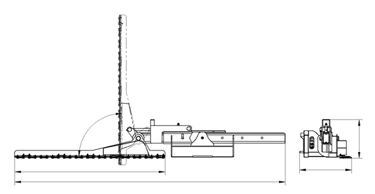 Compact Loader Swivel Trim Hedgecutter