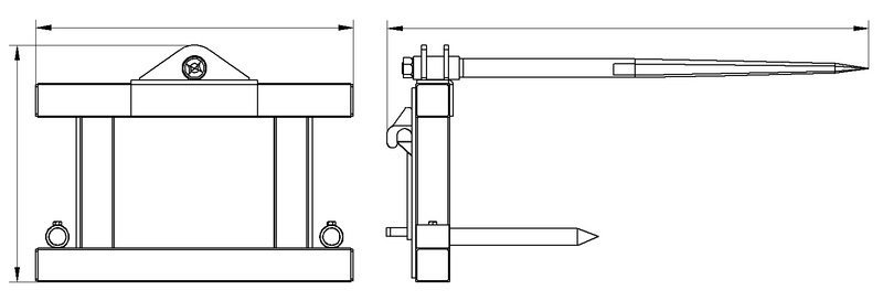 Load image into Gallery viewer, Compact Loader Hay Spear
