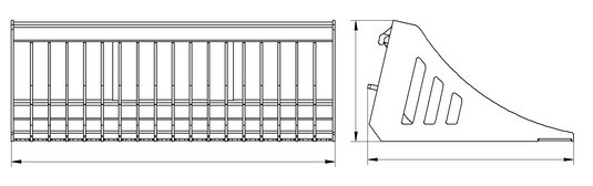 Compact Loader Rock Bucket