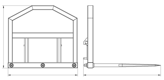 Compact Loader Hay Spear