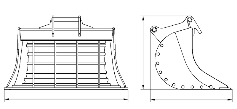 Załaduj obraz do przeglądarki galerii, Grading Skeleton Bucket
