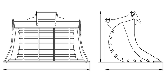 Grading Skeleton Bucket