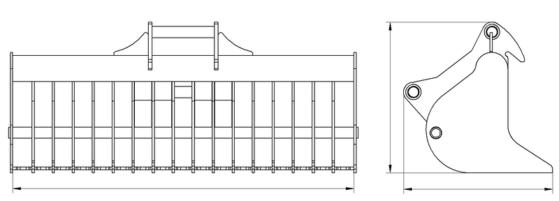 Load image into Gallery viewer, Standard Rake Bucket
