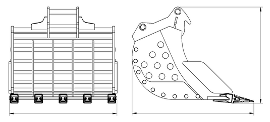 Heavy Duty Skeleton Bucket