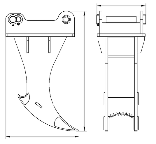 Excavator Stump Removal Attachment,Excavator Stump Pullers，Root Remover