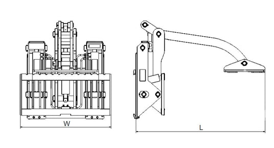 Forklift Coil Buckle Clamp Attachment