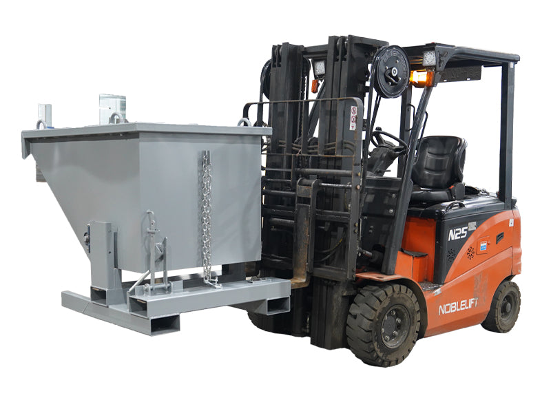 将图像加载到画廊查看器中，Tipping Bin Attachment, Roll Over Forklift Bin F-ROB9
