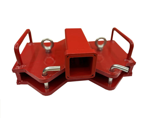 Forklift Hitch And Receiver for Dual Forks