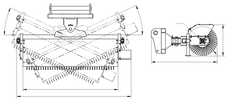 Load image into Gallery viewer, Angle Broom-Tilt Manually
