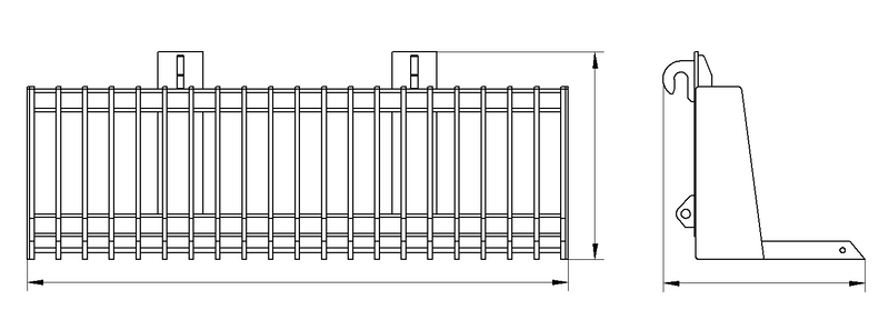 Carregue imagem no visualizador da galeriaMulti-Functional Telehandler Lift Rake for Outdoor Jobs
