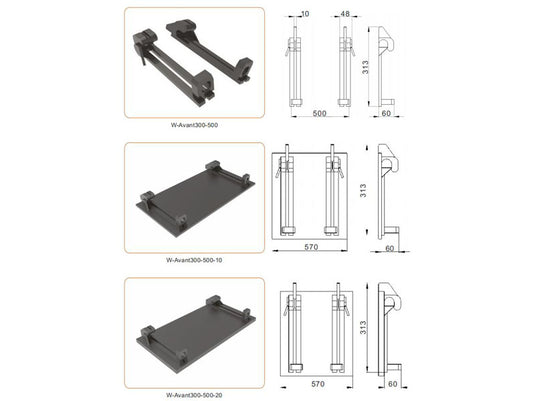 Compact Loader Parts, Loader Bracket Avant300-500, Avant 300-700