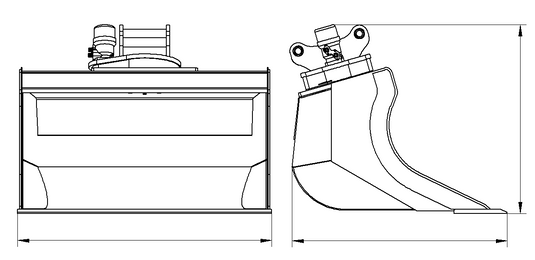 Grading Bucket with 360° Rotation