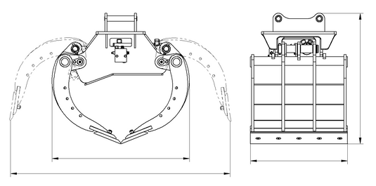 Excavator Timber Grab