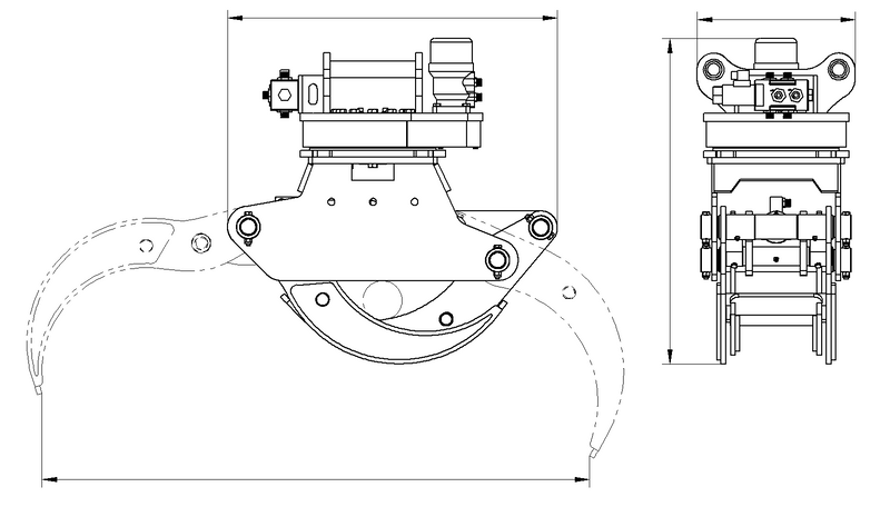 갤러리 뷰어에 이미지 로드, 360° Rotating Timber Grab
