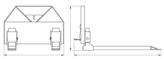 Ealita Mini Skid Steer Economy Pallet Forks