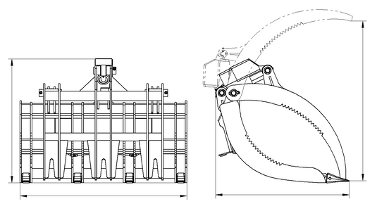 Mini Skid Steer Loader Log Grapple