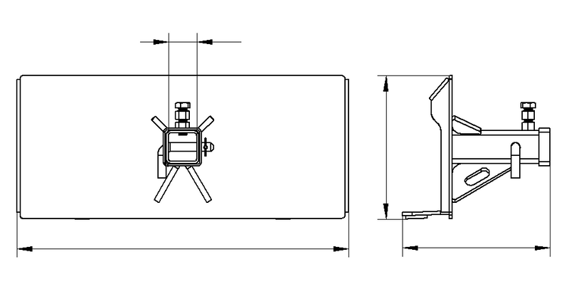 将图像加载到画廊查看器中，Mini Skid Steer Trailer Receiver Hitch Plate Trailer Mover MS-MP600 TO RT50
