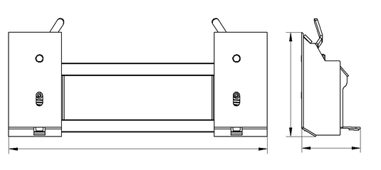 Quick Attach Adapter Mini to Large Skid Steer MS-MP600 TO MP1140